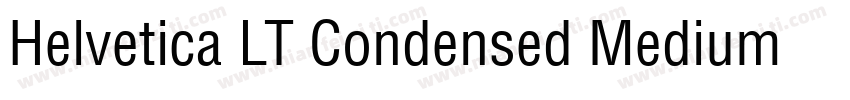 Helvetica LT Condensed Medium (True字体转换